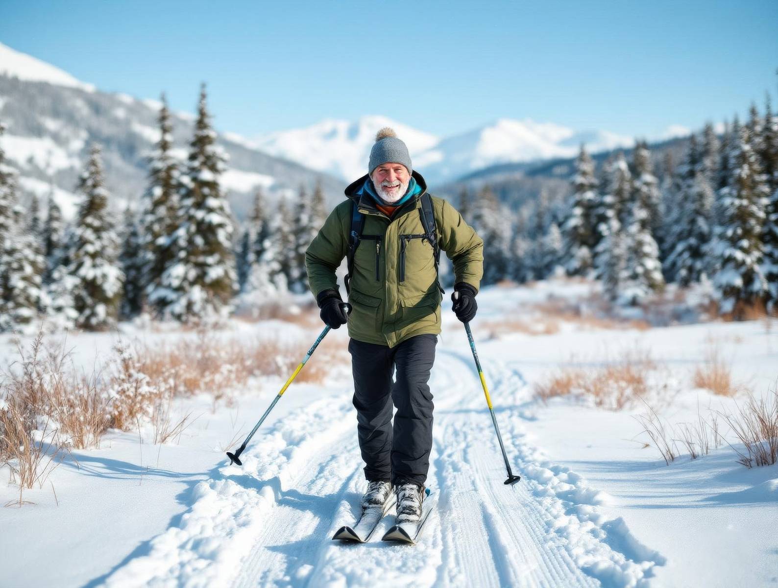 Entspannte Person bei Übungen