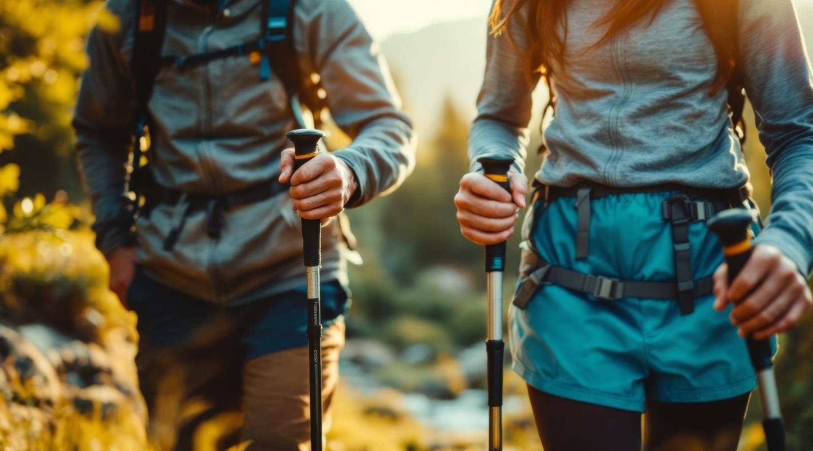 Aktive Person in natürlicher Umgebung